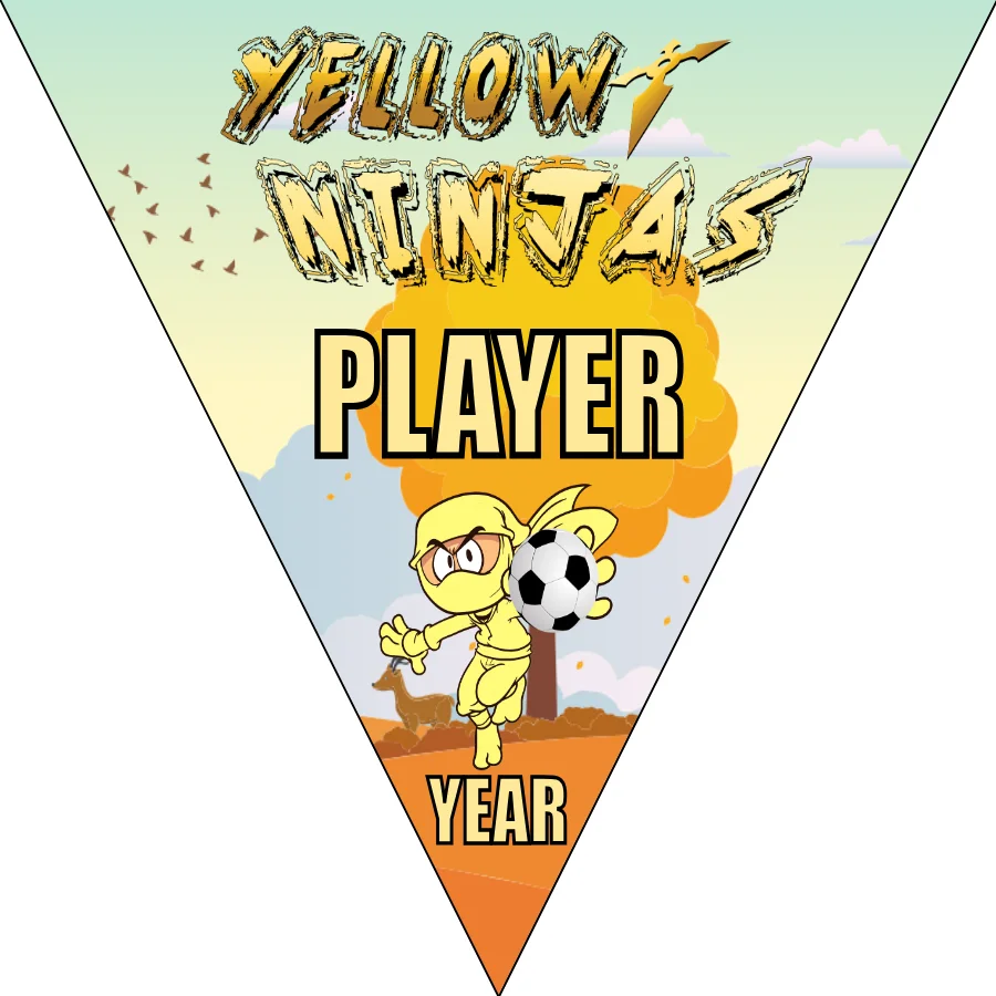 Yellow ninjas Soccer BannerYellow ninjas Soccer Banner