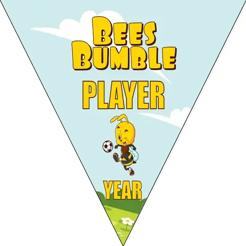 Bees Bumble Soccer Banner-soccer-banners-ideas-picture