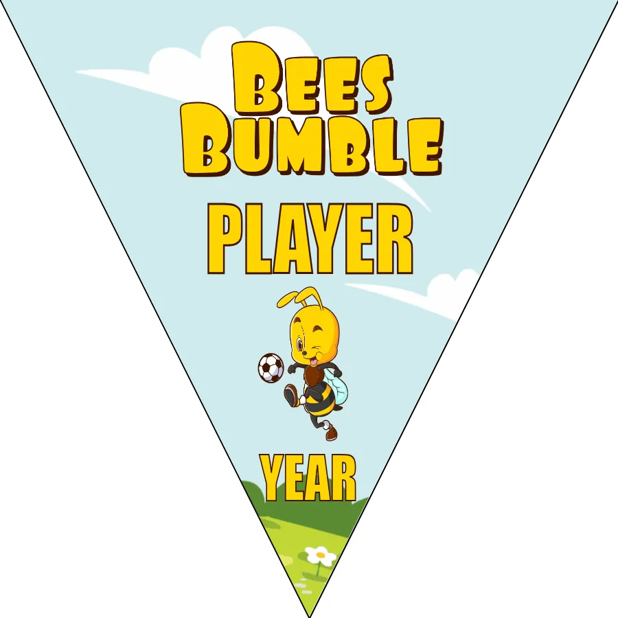 Bees Bumble Soccer Banner-soccer-banners-ideas-picture