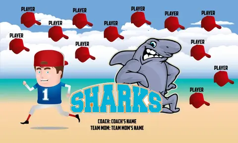 Sharks1 Softball Banner-softball-banners-images