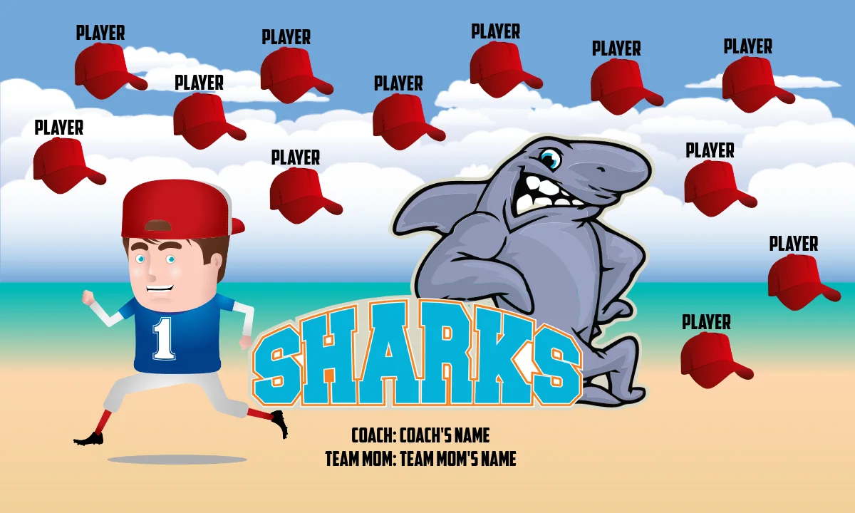 Sharks1 Softball Banner-softball-banners-images