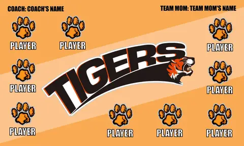 Tigers 2 Softball Banner