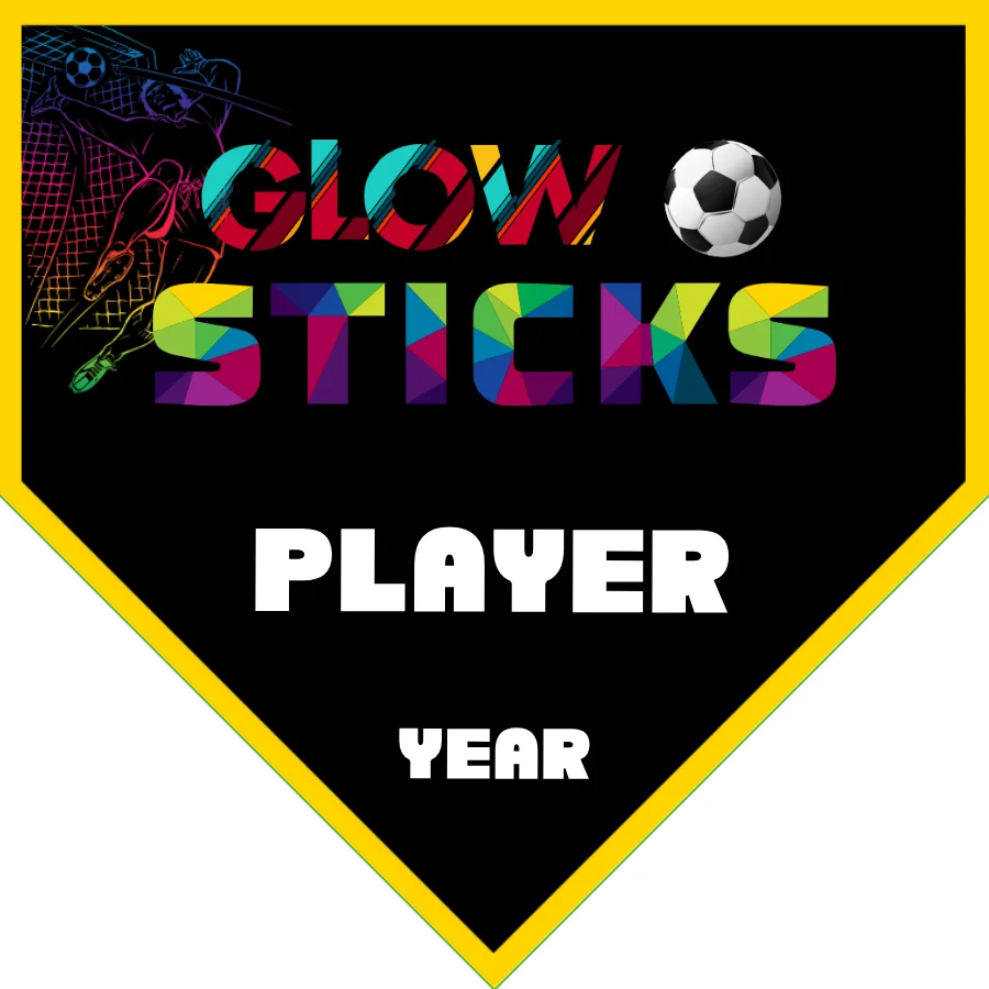 Glow Sticks 1 Soccer Banner-soccer-birthday-party-banner-picture