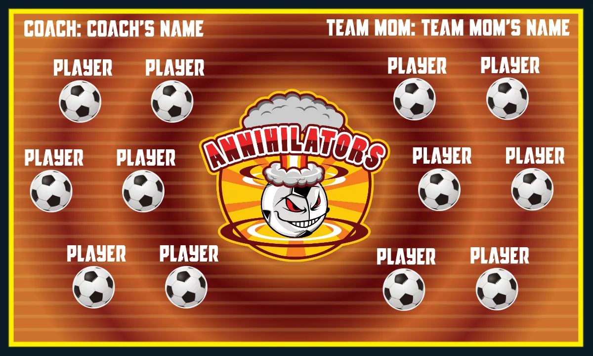 Annihilators 2 Soccer Banner-soccer-banners-los-angeles-picture