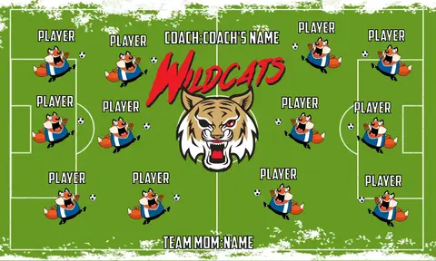 Wildcats 3 Soccer Banner