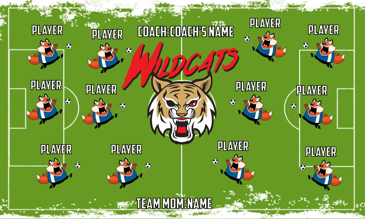 Wildcats 3 Soccer Banner