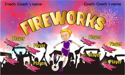 Fireworks Soccer Banner-youth-soccer-banners