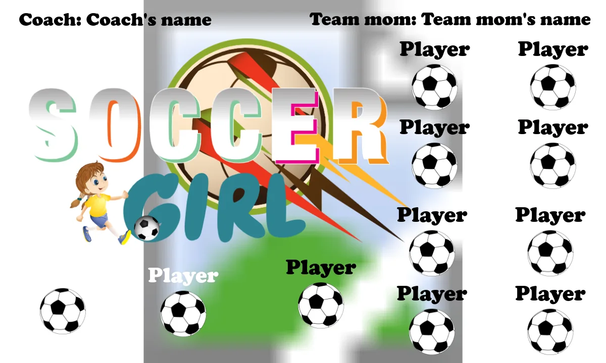 Girl Soccer Soccer Banner-soccer-banner