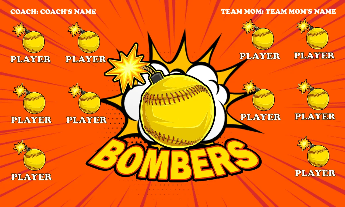 Bombers Softball Banner