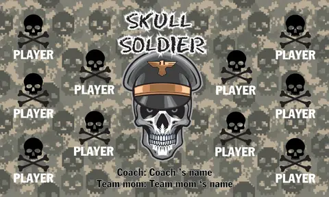 Skullsoldier Soccer Banner-design-soccer-banner-online