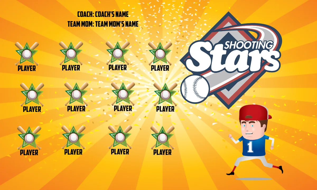 Shootingstar Softball Banner-softball-team-banner-ideas-images