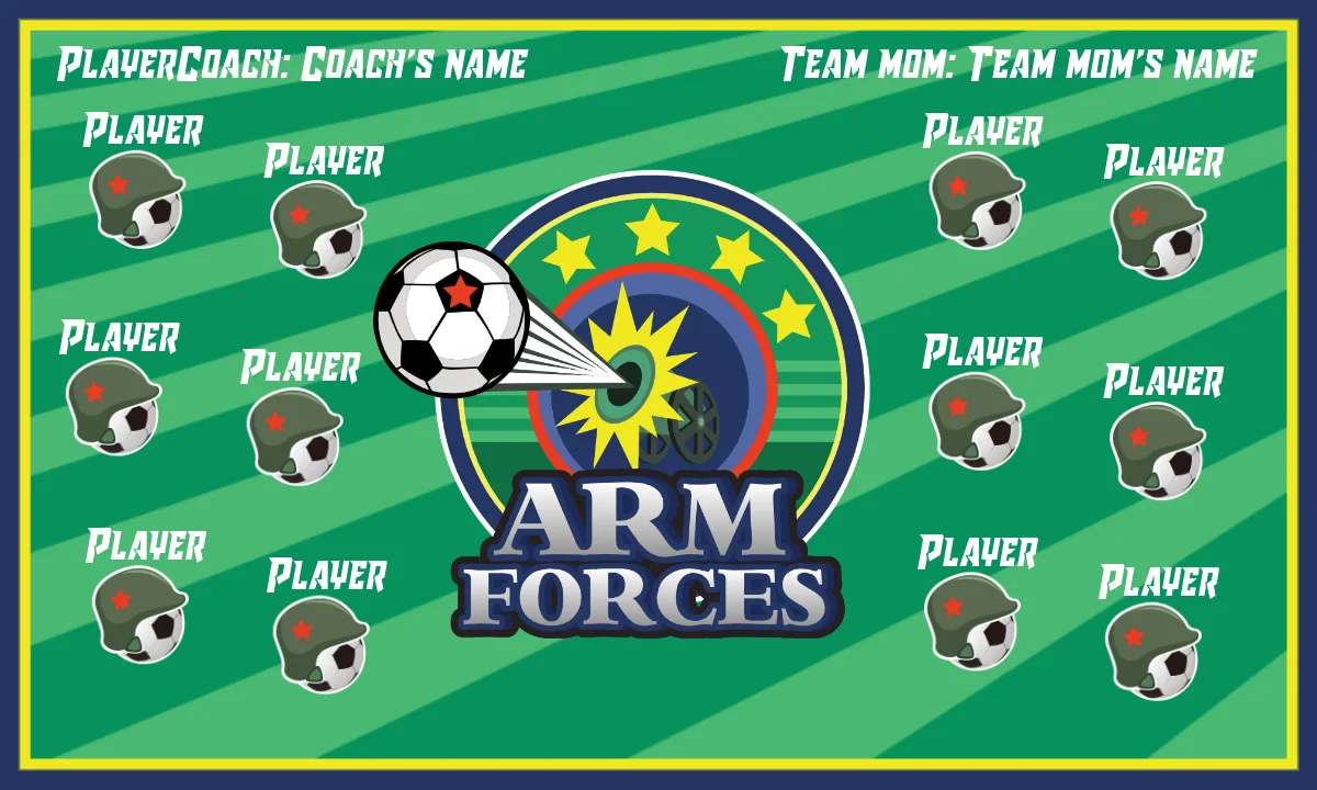 Arm forces 2 Soccer Banner-making-a-soccer-banner-picture