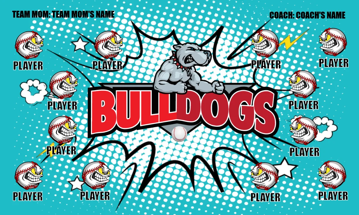 Bulldogs 7 Softball Banner