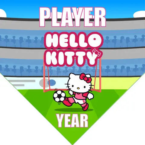 Hello Kitty Soccer Banner-soccer-banner-frame-picture