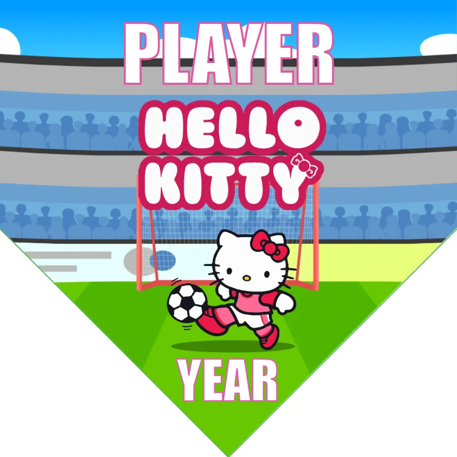 Hello Kitty Soccer Banner-soccer-banner-frame-picture