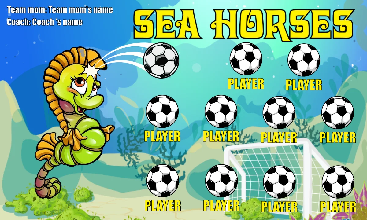 Sea Horses Soccer Banner-soccer-banners-ideas-picture