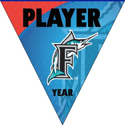 Marlins 2 Baseball Banner-baseball-player-banner-images