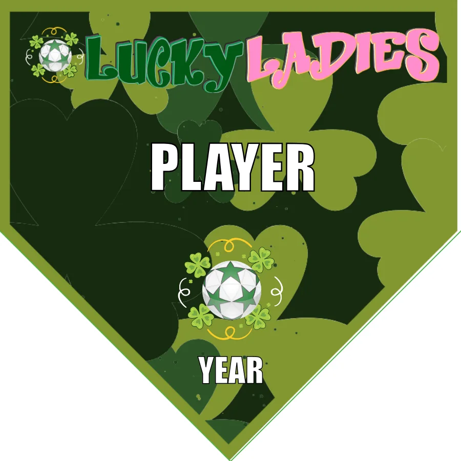 Lucky Ladies 2 Soccer Banner-soccer-team-banners-picture