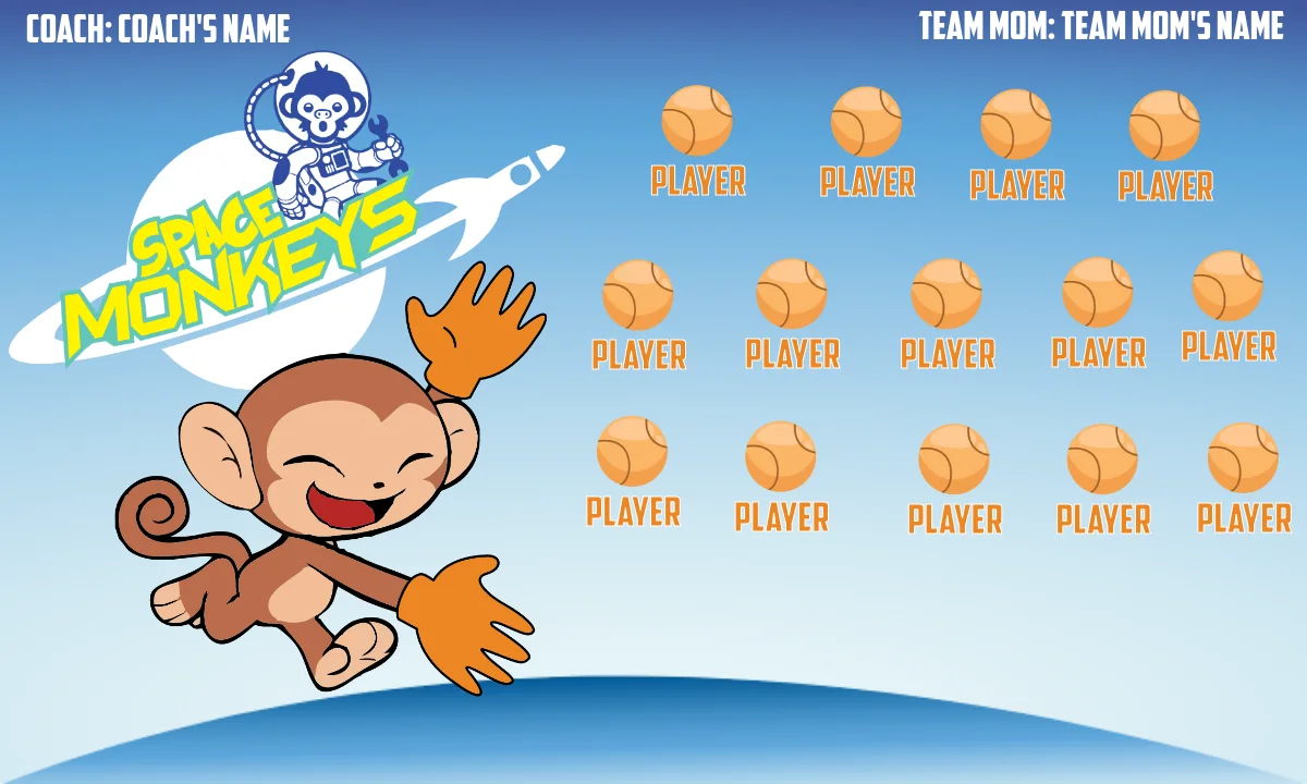 SpaceMonkey-brown-monkey-hem-softball-banner-designs-picture