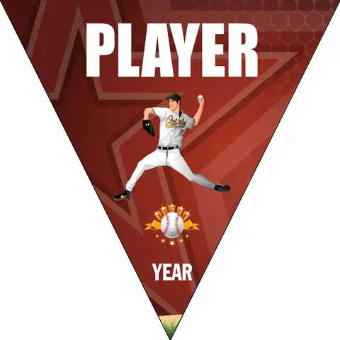 Astros 4 Baseball Banner-baseball-party-banner-images