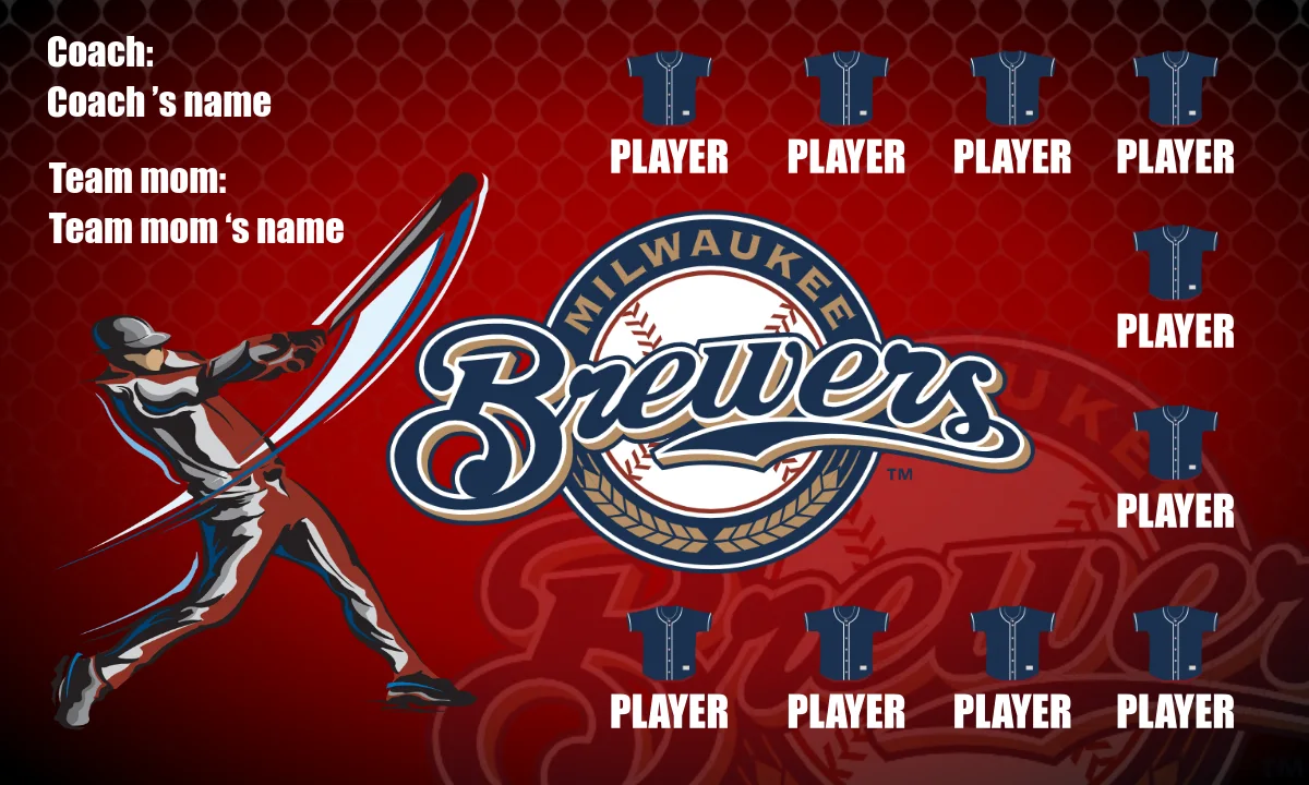 Brewers 2 Baseball Banner-baseball-banner-templates-images