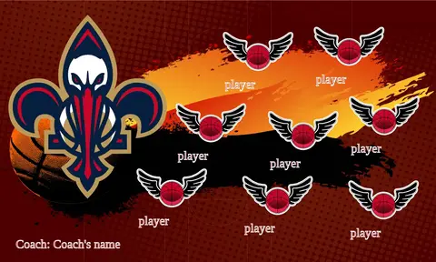 New Orleans Pelicans 2 Basketball Banner banner basketball cards images