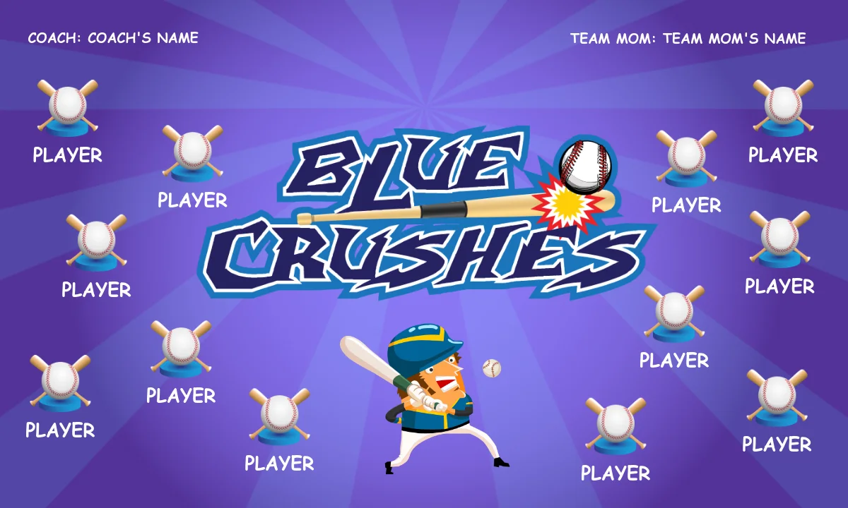 Blue Crushes 2 Softball Banner-softball-banner-backgrounds-picture