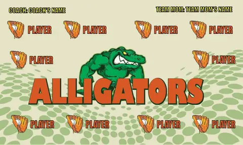 Alligators 5 Softball Banner