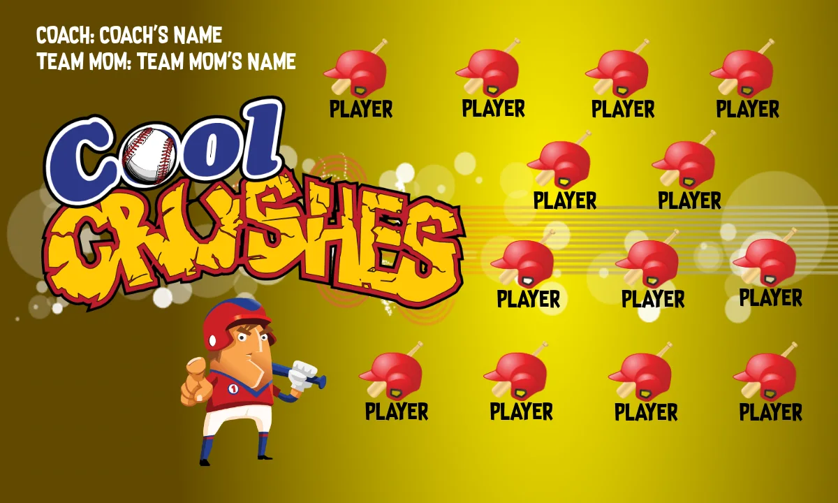 Cool Crush 1 Softball Banner-free-softball-banner-templates-picture