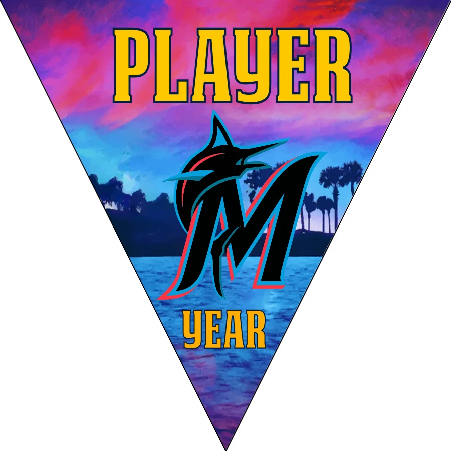 Miami Marlins 1 Baseball Banner