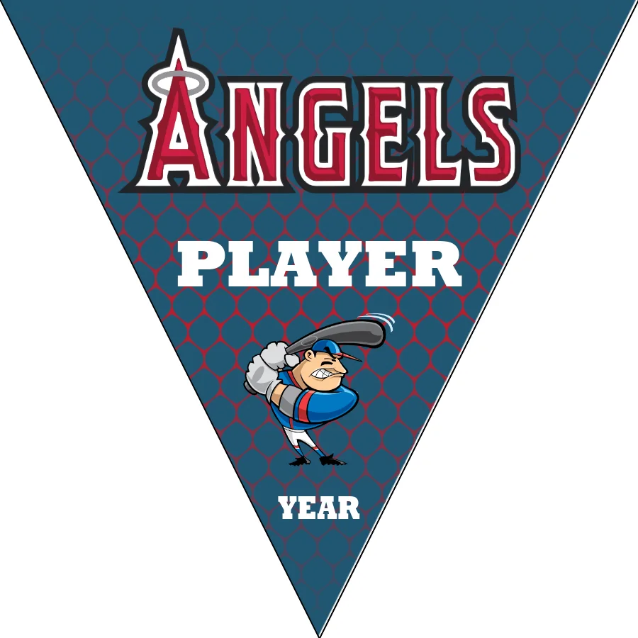 Angels 4 Baseball Banner-baseball-pennant-banner-images