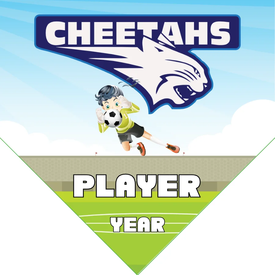 Cheetahs 2 Soccer Banner-free-soccer-banner-maker-picture