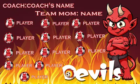 Devils Soccer Banner,-soccer-banner-flags-picture