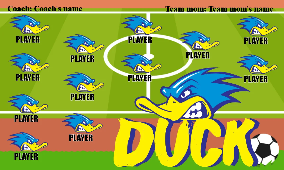 Duck Soccer Banner-soccer-banner-stand-pvc