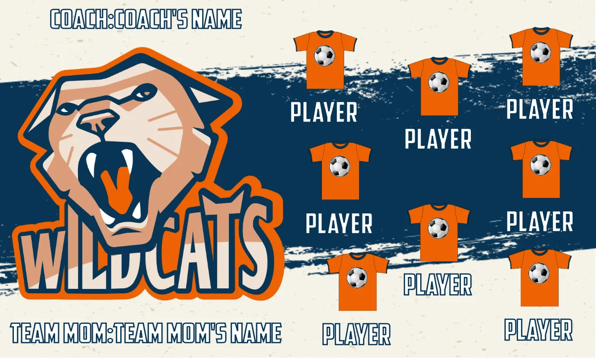 Wildcats Soccer Banner,-soccer-banner-templates-picture