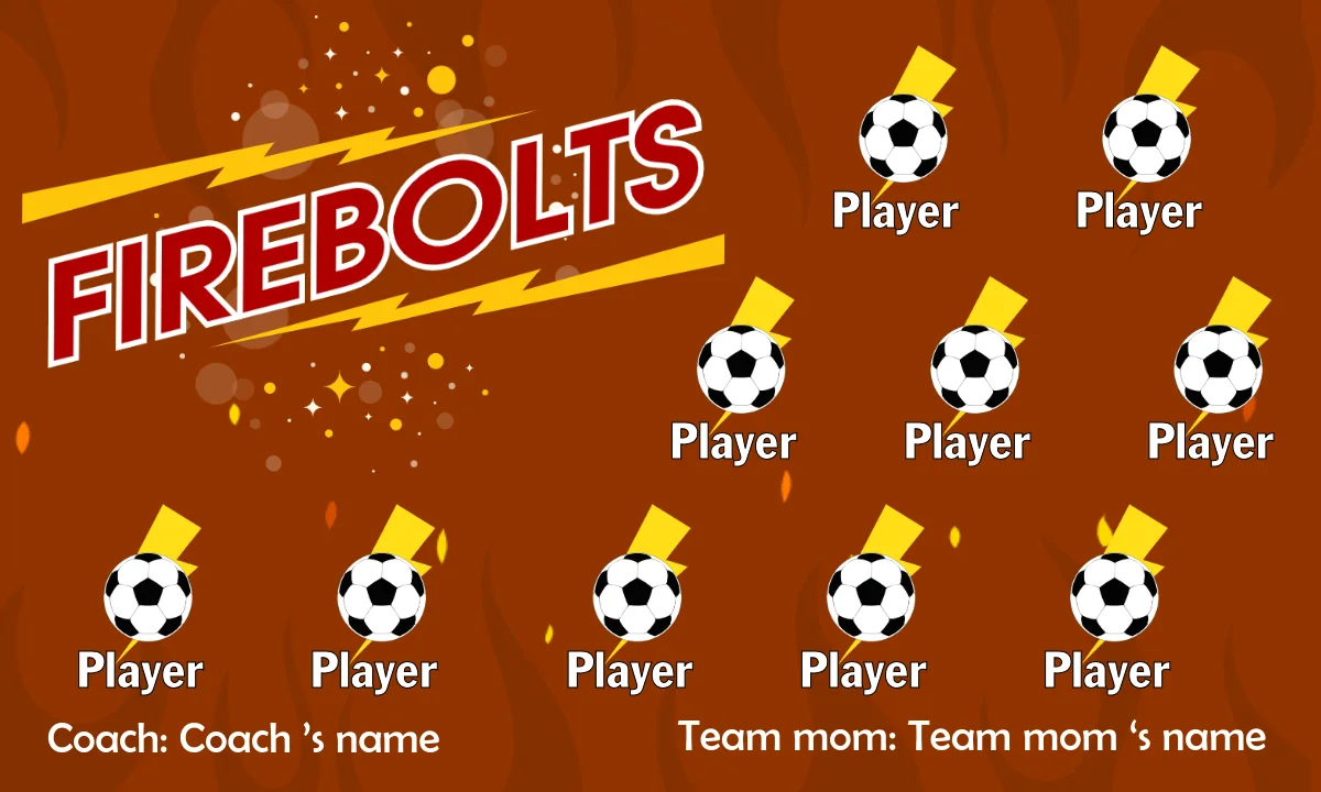 Fire Bolts Soccer Banner-soccer-team-banners-ayso