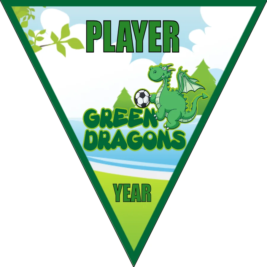 GreenDragons Soccer Banner-soccer-banners-and-flags-picture