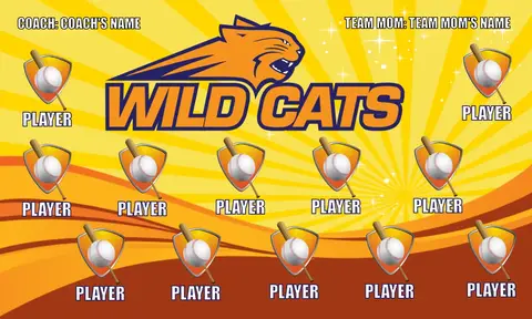 Wild Cats Softball Banner