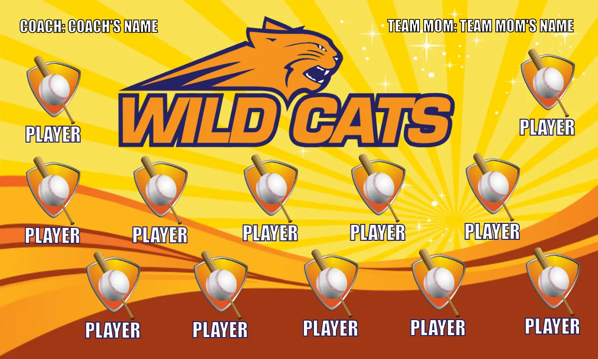 Wild Cats Softball Banner