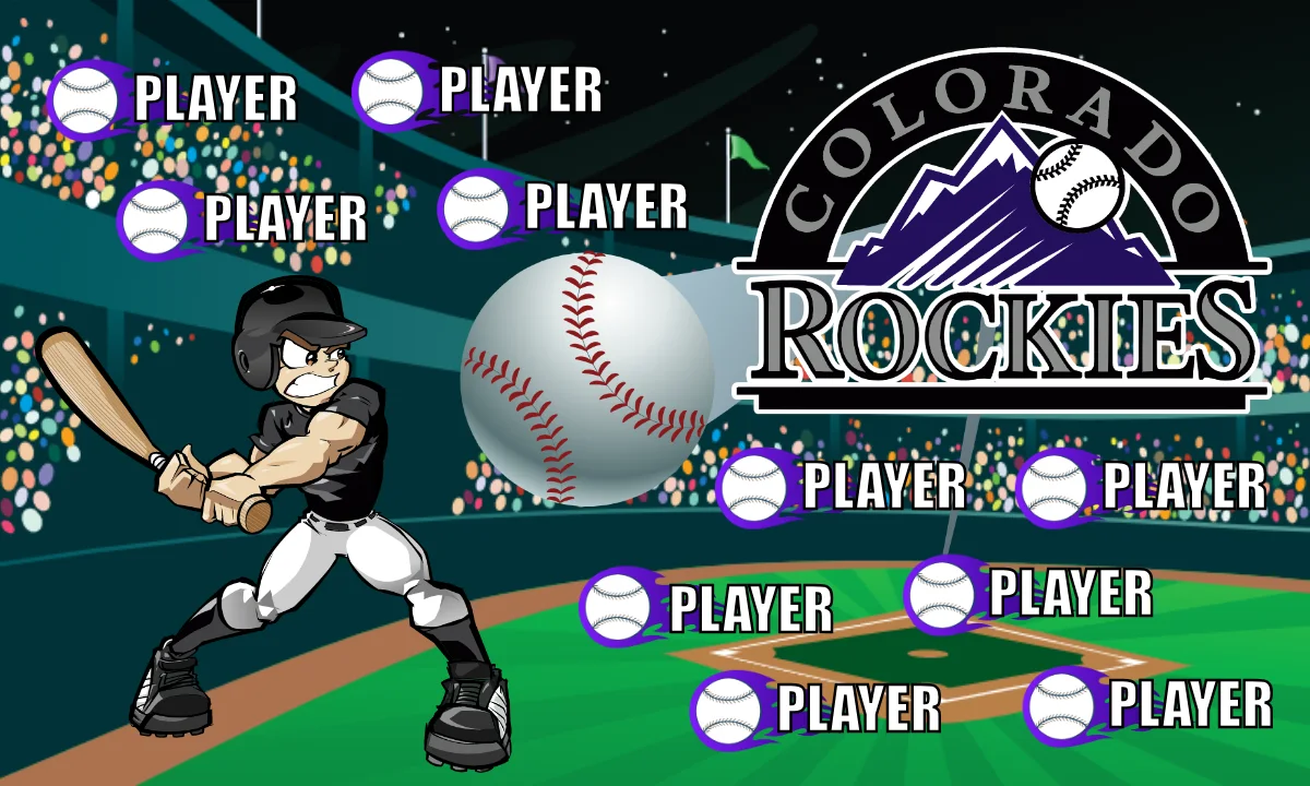 Colorado 3 Baseball Banner-softball-banners-pennants-picture