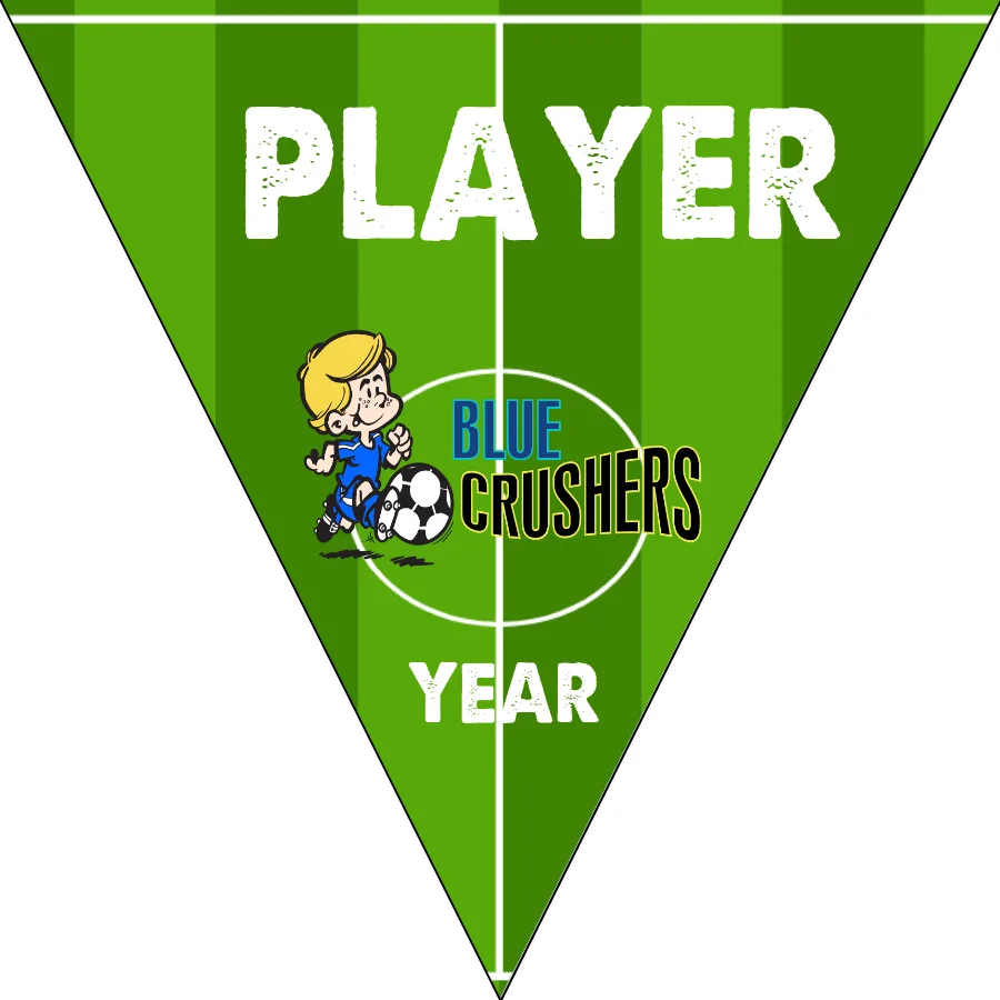 Crushers Blue Soccer Banner-soccer-birthday-party-banner-picture