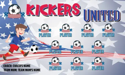 Kickers United Soccer Banner-homemade-soccer-banner-ideas