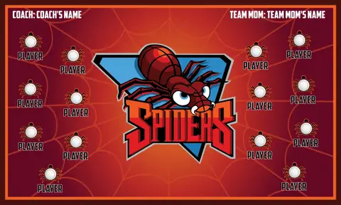 Spiders-red-bg-hem-softball-banner-ideas-picture
