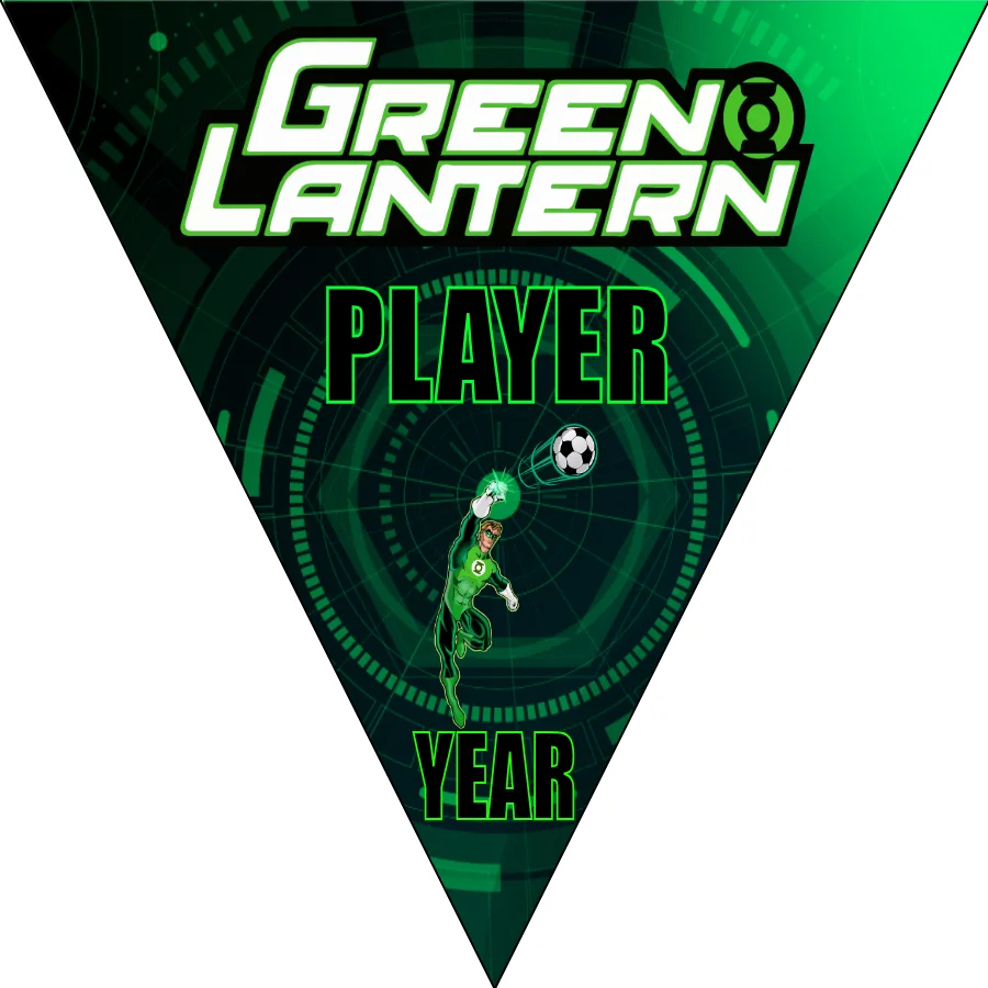 Green Lantern Soccer Banner-soccer-banner-stand-picture