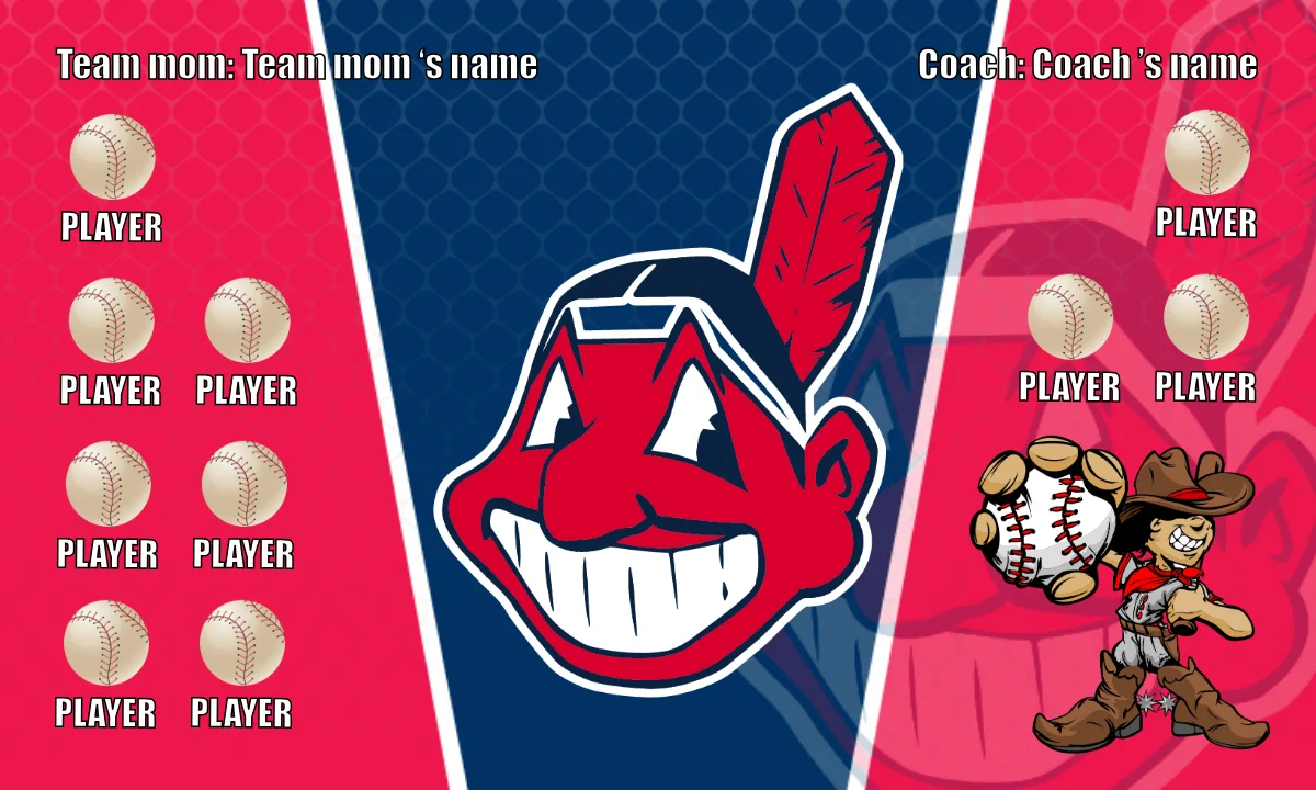 Indians 4 Baseball Banner-baseball-team-banner-pictures-images