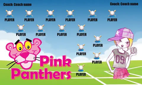 Pink Panthers 2 Softball Banner-softball-banner-quotes-images