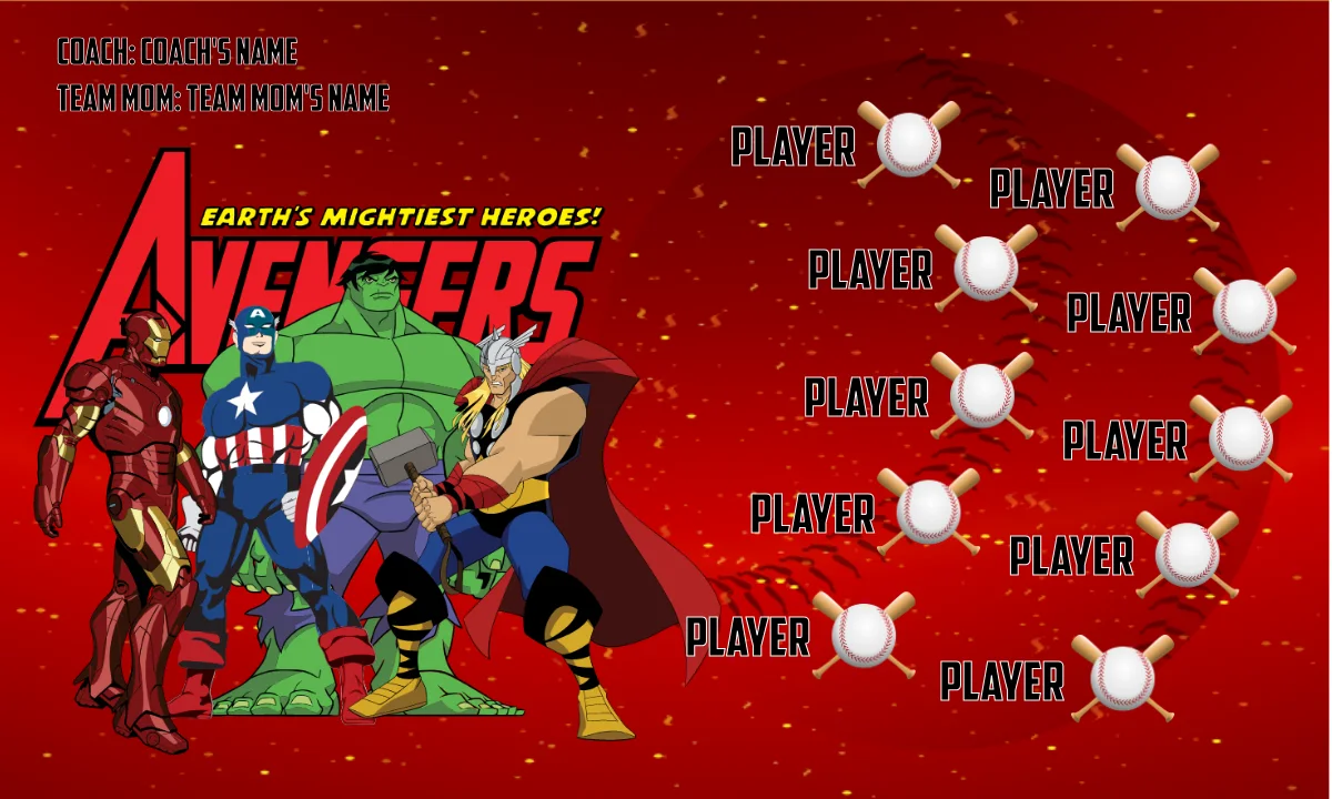 Avengers Softball Banner-fastpitch-softball-team-banners-picture