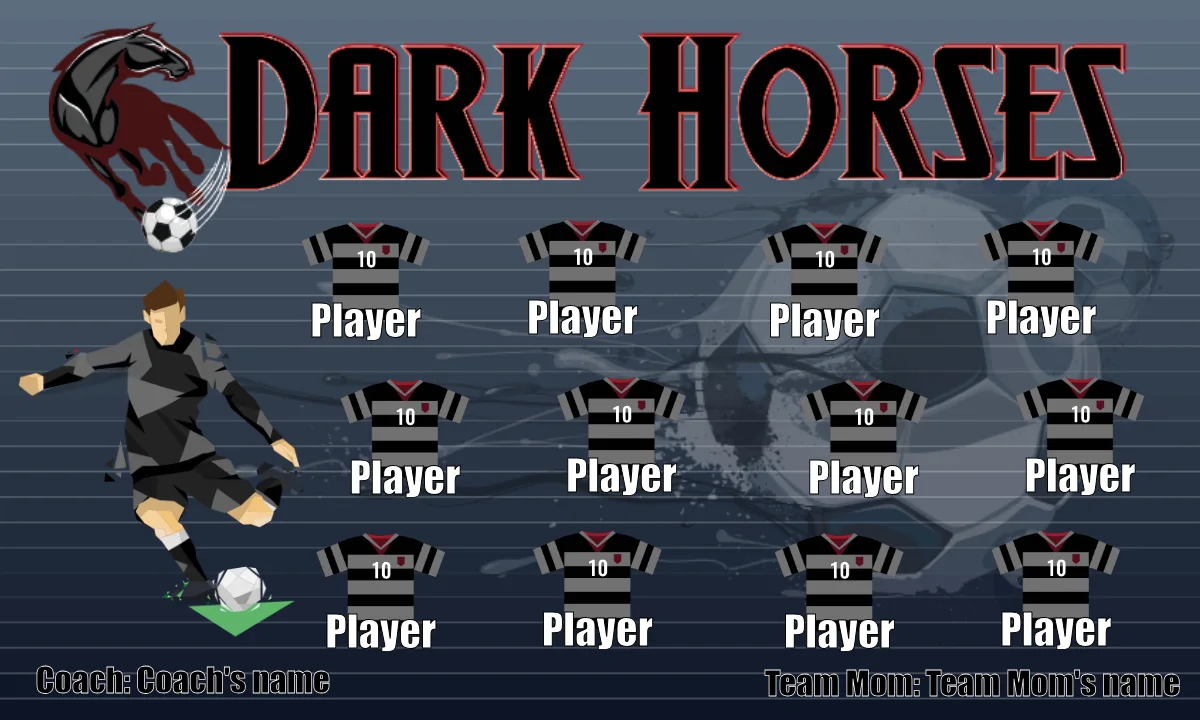 Dark Horses 2 Soccer Bannerayso-soccer-banner-ideas