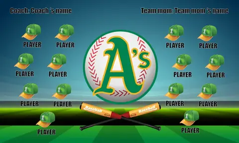 Oakland Baseball Banner-baseball-banner-vector-images