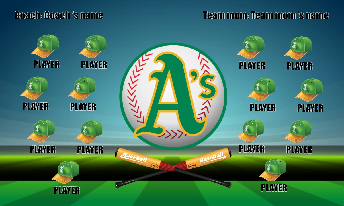 Oakland Baseball Banner-baseball-banner-vector-images